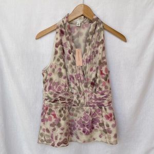 Banana Republic V Neck Sleeveless Peplum Top
